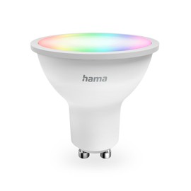 Hama 00176642 Smart Lamp GU10, 4.9 W, LED, Matter, Reflector, RGBW, Dimmable, with App