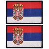 JBCD Serbia Flag Patch Serbian Tactical Patch - Hook and