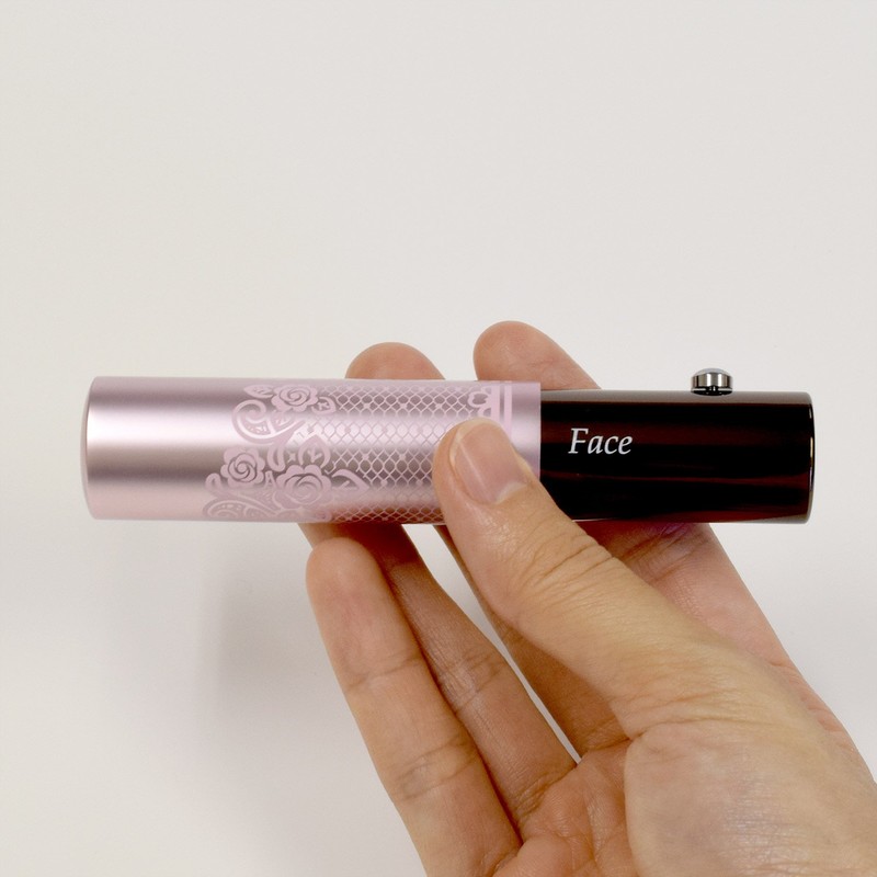 RO-1 Rokkakukan Sakurado Roger Face Brush, Brown x Pink Lace