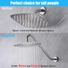 Shower Head Extension Arm with Flange，17 Inch Uvish Stainless Steel