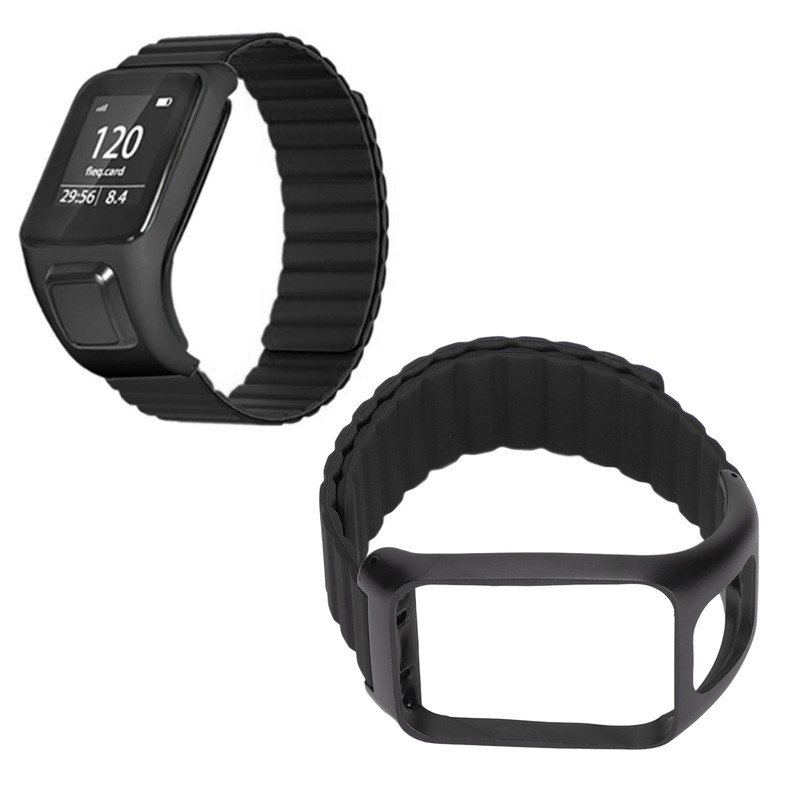 Silicone Magnetic Watch Band Watch Replacement Strap Adjustable Watch Wristband