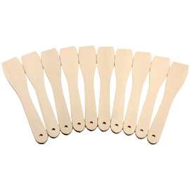 Spatula Set of 10 Beech Wood Environmentally Friendly Baking Shovel Food-Safe 295 mm Disposable Packed (10)