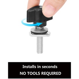 Universal Hard Top Bolts for Jeep Wrangler - Quick Removal Fastener Thumb Screw & Nut Kit Compatible with Jeep Wrangler YJ TJ JK Unlimited Sahara Rubicon 2/4 Door (Pack of 8)