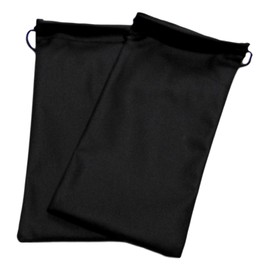 2x Sunglasses Pouches Spectacles Glasses PVC Pouch Case Wallet Drawstring Bag (Black)