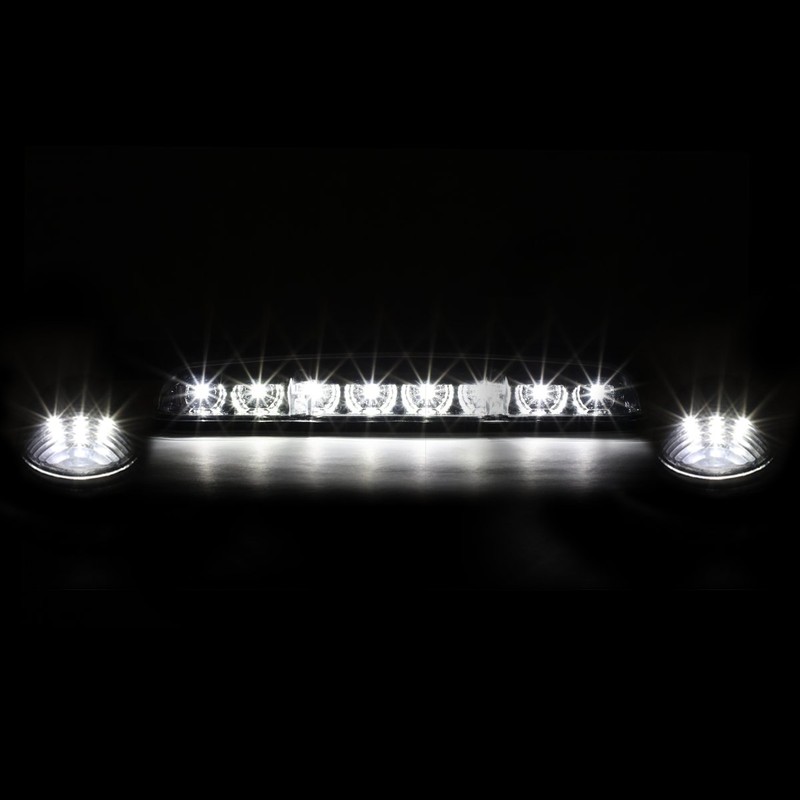 DNA Motoring CBL-CSIL02-SM-W LED Cab Roof Top Lens Center Light