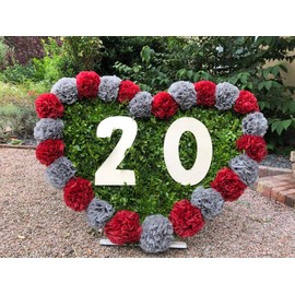 Kleenes Traumhandel Wooden Number 20 - Decorative Poplar Plywood Number 20th Birthday 20cm Size