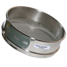 ADVANTECH - 12SS8F Advantech Stainless Steel Test Sieves, 8" Diameter, #12 Mesh, Full Height