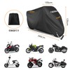 Favoto Motorcycle Cover, Thick, Windproof, Dustproof, Rainproof, Waterproof, Snowproof, UV