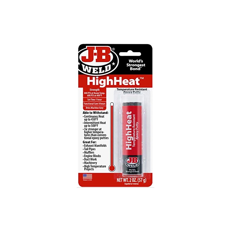 J-B Weld 8297 High Heat Epoxy Putty Stick (2 oz)