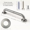 Bathroom Grab Rails for Elderly, 2 Pack 45cm, Brushed Nickel