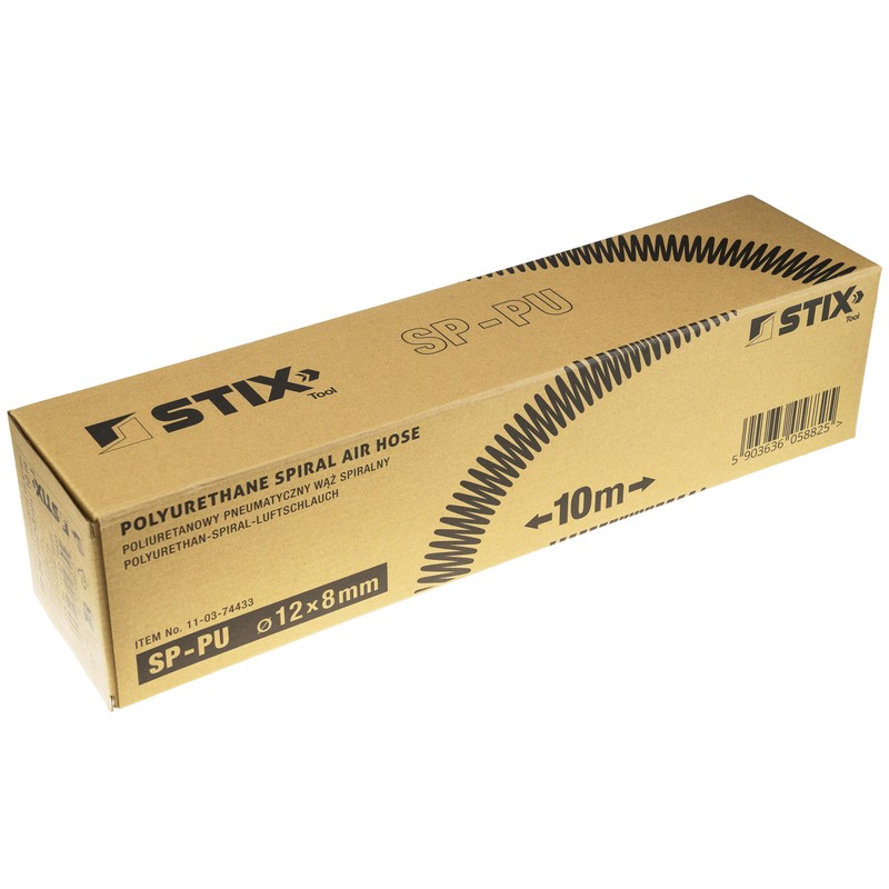 Compressed Air Spiral Hose SP-PU 10 m, Compressed Air Hose
