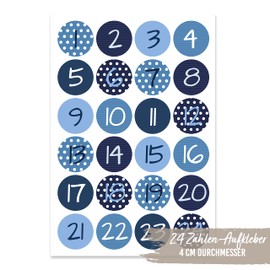 24 Advent Calendar Numbers-Sticker-No. 2