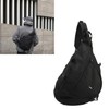 Large Black Sling Bag Waterproof Sling Backpack Oxford Fabric Outdoor