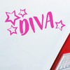 Hellweg Druckerei Diva Stars Lettering Car Sticker Rear Window Sticker