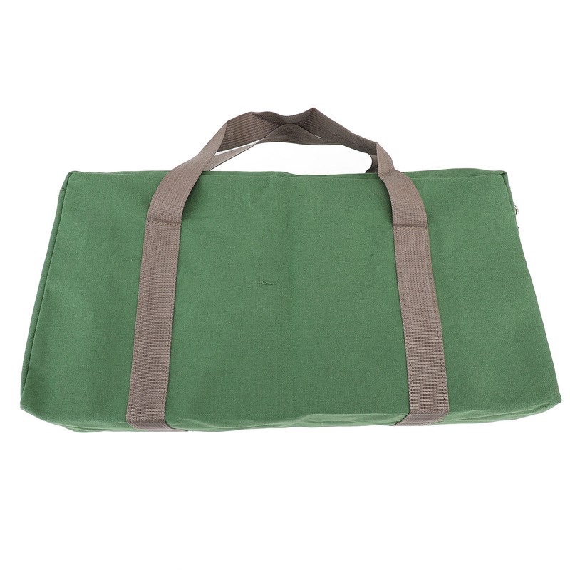 Canvas Wide Mouth Tool Storage Bag with Adjustable Shoulder Strap