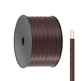 18 Gauge Wire 2 Conductor Electrical Wire SPT-2 500Ft 18/2 Low Voltage Wire 18 AWG Wire Flexible Wire Extension Cord Stranded Tinned Copper Wire for Lamp Lighting LED Strips Brown