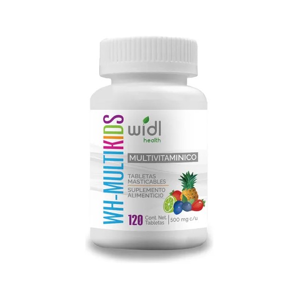Multivitamínico Para Niños Widl Health 120 Tab Masticables Sabor Limón