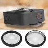 Mugast Lens Protective Cover,2PCS Waterproof Dustproof Acrylic Action Camera Lens