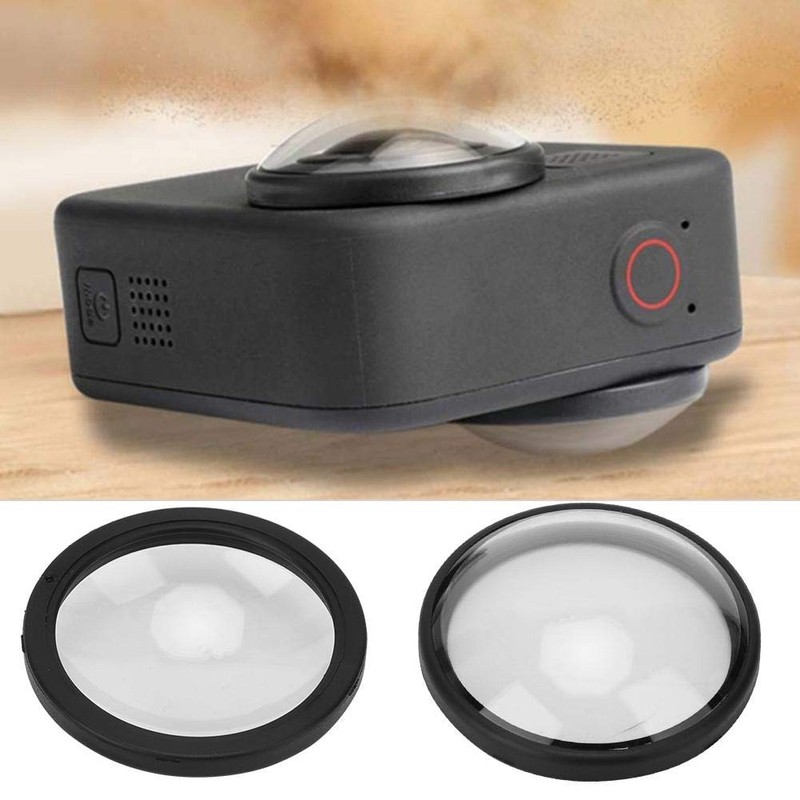 Mugast Lens Protective Cover,2PCS Waterproof Dustproof Acrylic Action Camera Lens