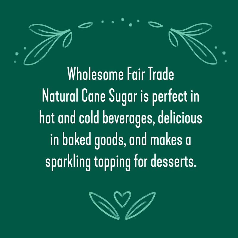Wholesome Sweeteners 24-Ounce Unrefined Cane Sugar, Fair Trade, Non GMO,