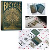 Bicycle Playing Cards 2 Deck Aureo Collector’s Bundle, Green Gold