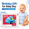 4 Pack Inertial Push Pull Car Toys for Baby Boy