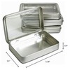 Clear Top Metal Tin Box 7oz Plain Silver Hinged Blank