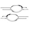 2PCS Fog Lamp Bumper Grille Cover Gloss Chrome 2118851174 Replacement