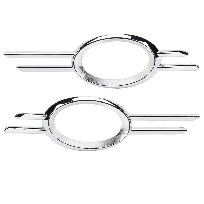 2PCS Fog Lamp Bumper Grille Cover Gloss Chrome 2118851174 Replacement
