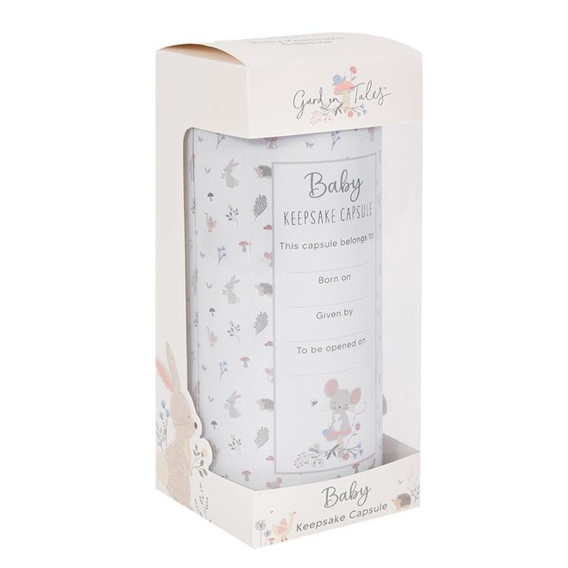 Baby Keepsake Tin Capsule Photo Frame Growth Chart Children's Memory