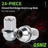 GSNIZ 24Pcs 14mm x 1.5 Closed End Bulge Acorn Style