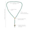 Nazareth Store Saint Benedict 10mm Glass Rosary Beads Catholic Necklace