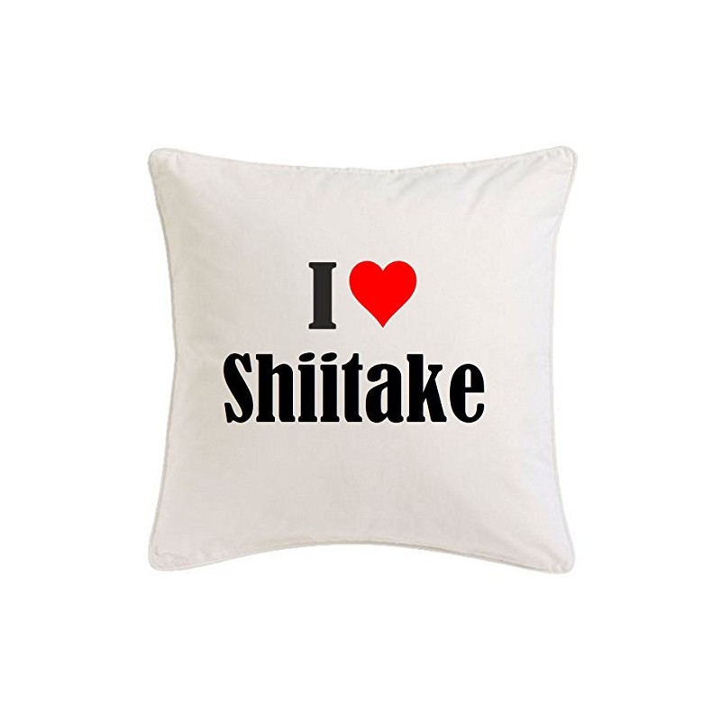 I Love Shiitake Cushion Cover 40 cm x 40 cm