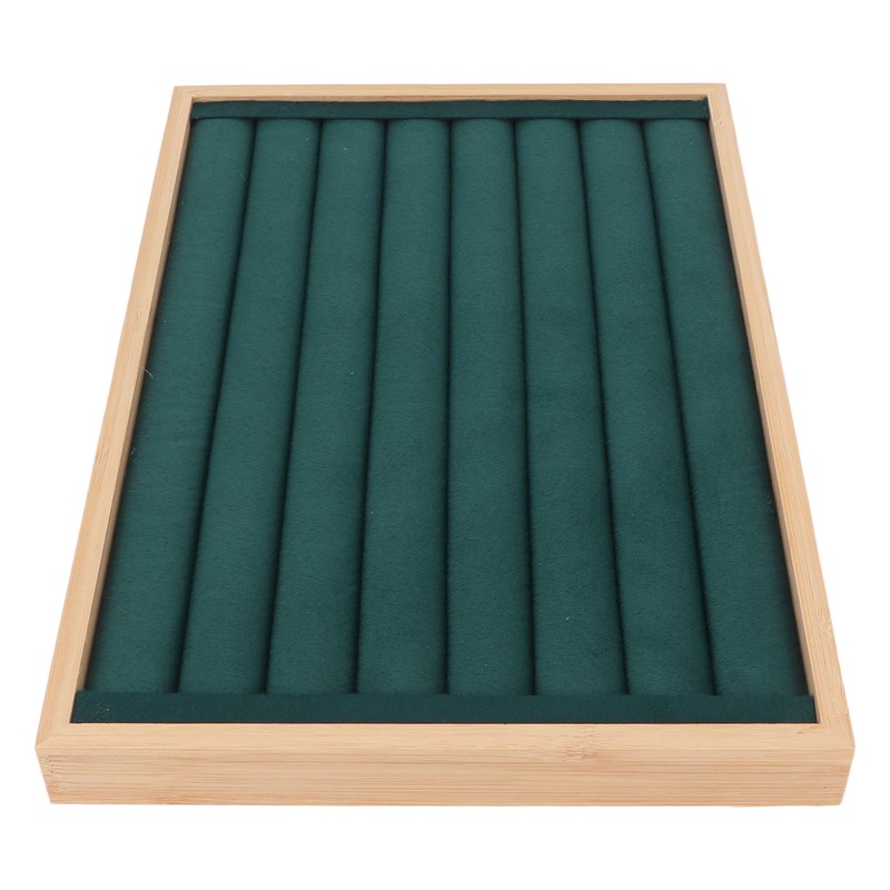 Rings Tray 7 Rows Stackable Protective Scratch Proof Lining Drawer