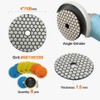 BRSCHNITT Dry Diamond Polishing Disc Set 100 mm - #50x3/100x3/200x2