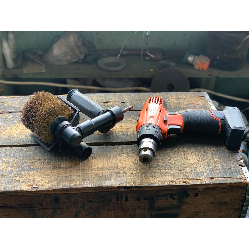 Aidelife Brass Brush Wheel for Mini Renovator Accessories, Cordless Drill/Impact