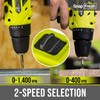 SnapFresh SnapFresh 20V Cordless Drill Set, 3/8" Power Drill with