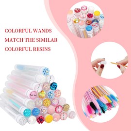 Disposable Mascara Brushes Diamond Eyelash Spoolies Makeup Brush Mascara Wand in Sanitary Tube Lash Supplies. ¡­ (10 Pcs, Mix)