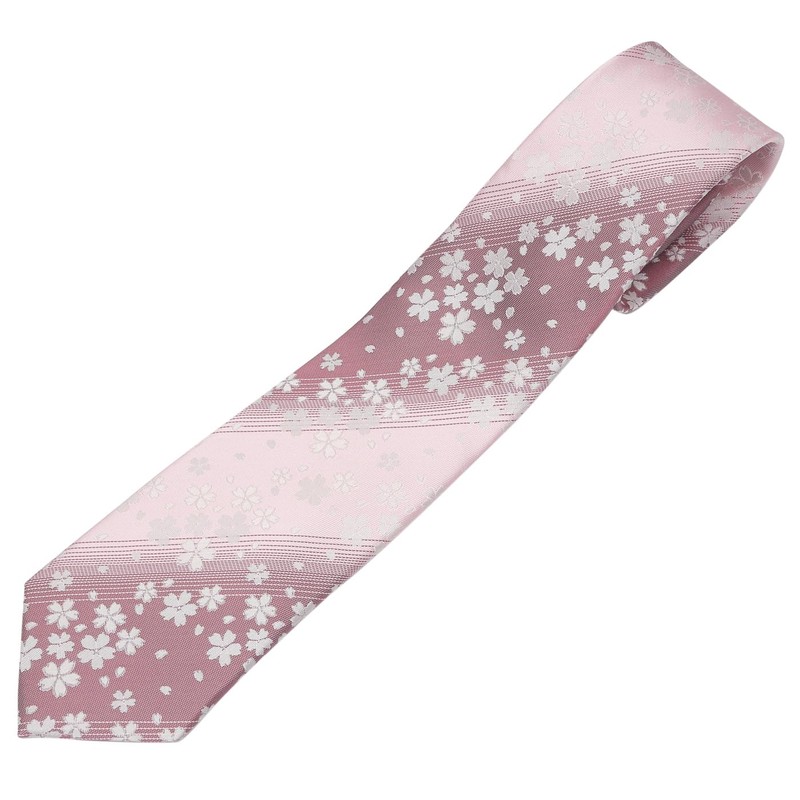 Fortunatokyo Necktie 24. Eternal Beauty Nishijin Woven Necktie FT-T24PK Pink