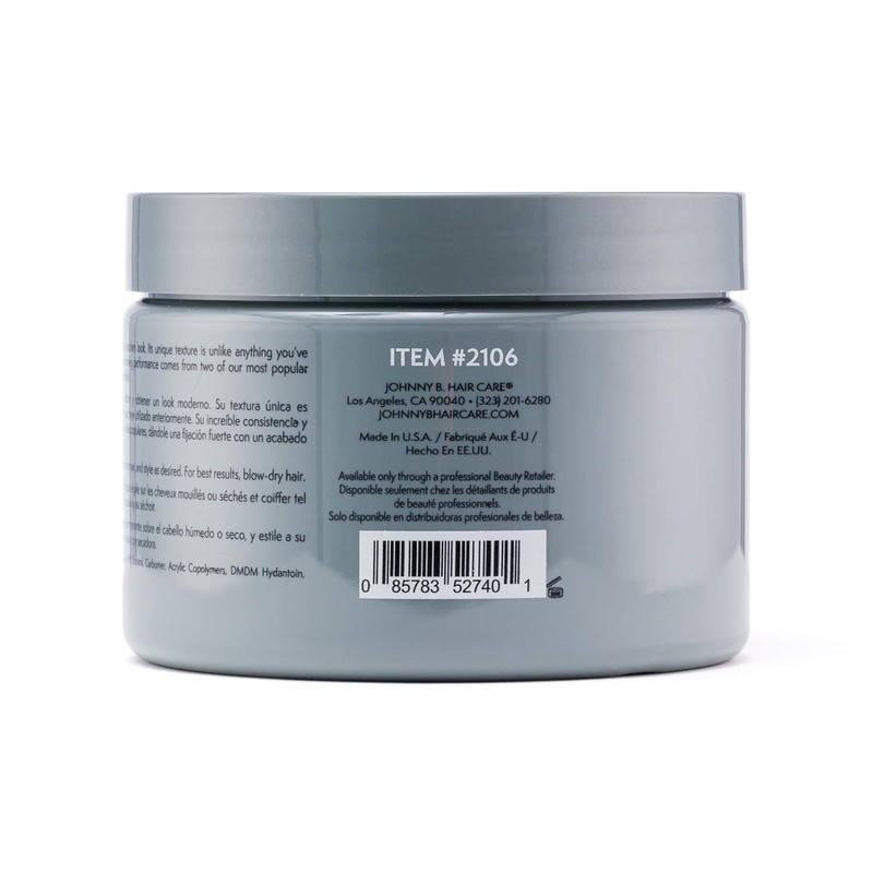JOHNNY B. Fuddy Matte Styling Gel 12 Ounce