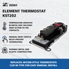 Zero KST202 Single Element Electric Thermostat,Water Heater Thermostat,Single Throw，UL Certification,Black