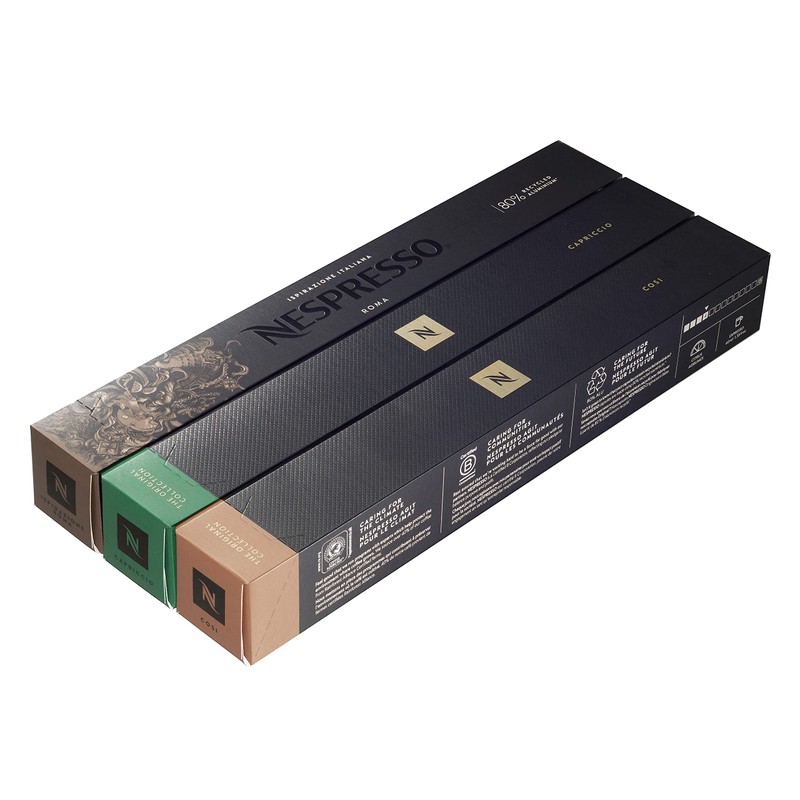 Nespresso Trio Pack 30 Capsule/Pods ( Roma, COSI, Cappriccio )