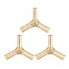 sourcing map 8mm x 6mm x 8mm Hose ID Brass