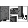 Fire Beauty Fireplace Screen with Hinged Doors Cast Iron Border