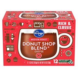 Kroger Donut Coffee K-Cups and Original Creamer Combo Pack
