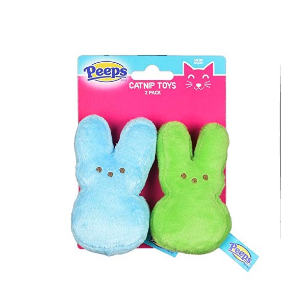Peeps for Pets Plush Bunny Cat Toys, 2 Pack |
