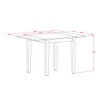East West Furniture NDT-MAH-T Norden Kitchen Table - a Rectangle