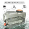 FANEAMADE 3.17 Gallon Water Container with Upgraded Leak-Resistant Lid, BPA-Free