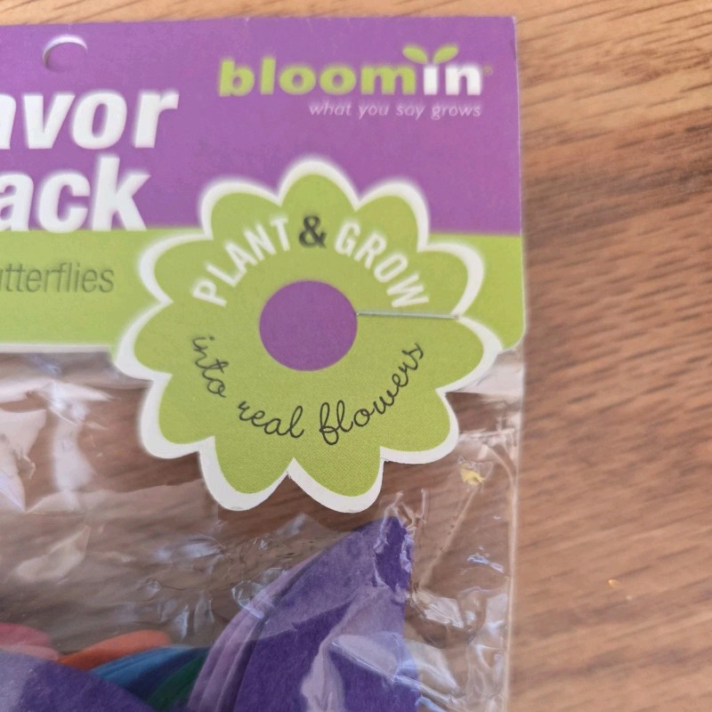 Bloomin Butterfly Plantable Flower Seed Paper 25 each party favor
