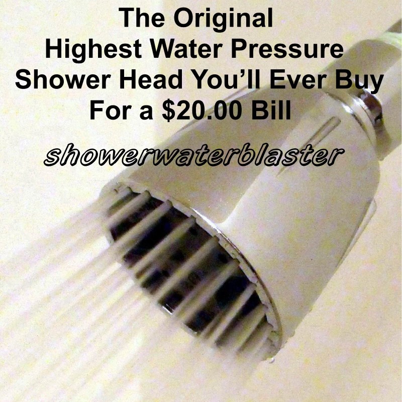 SUPER ULTRA HIGH PRESSURE SHOWER HEAD Incredible Pressure Over 14gpm